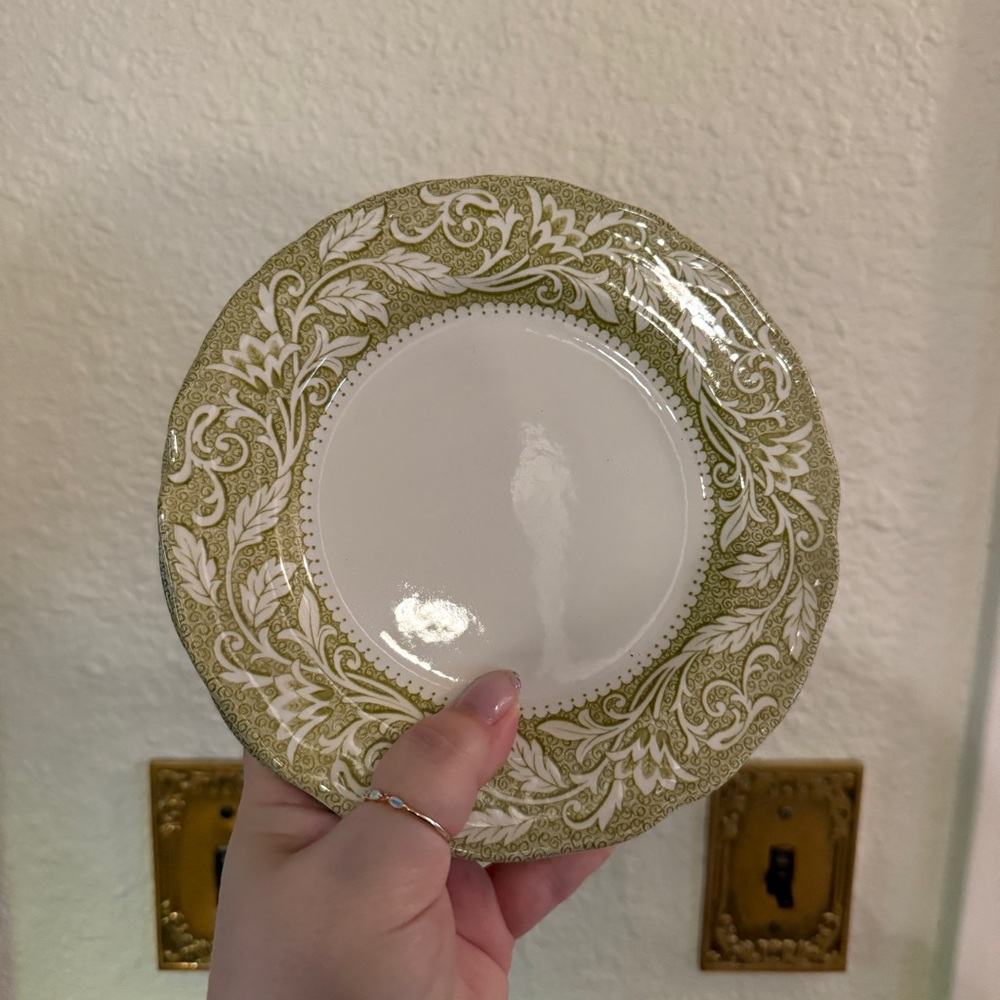 Antique Staffordshire Transferware Plate Set of 4